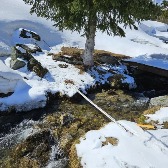 Mesure des débit sur le torrent des Verdons