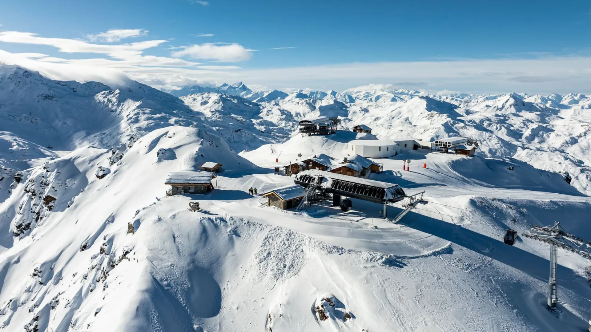Gare d'arrivée G2 Côte Brune -Méribel - Photo Antoine Laurent